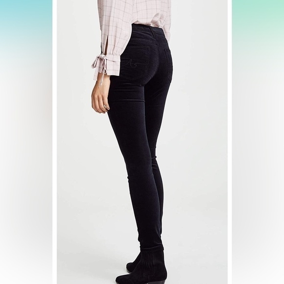 AG Adriano Goldschmied super skinny legging velvet pants size 26R - Picture 5 of 15